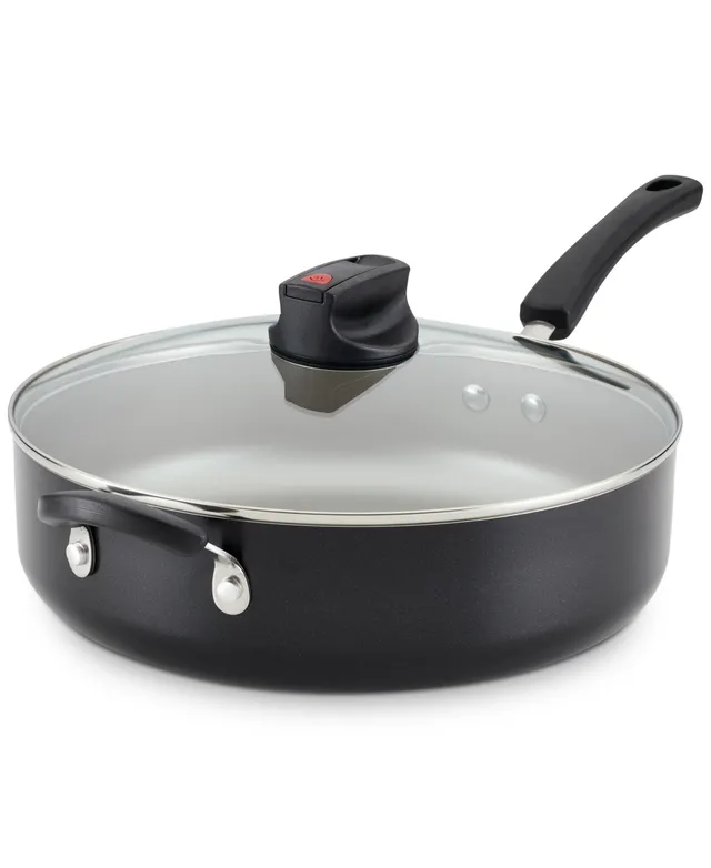 T-Fal 5-qt. Saute Pan with Lid, Color: Black - JCPenney