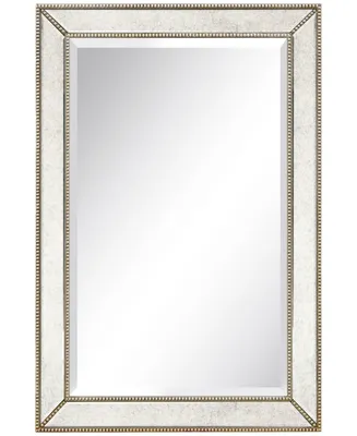 Empire Art Direct Solid Wood Frame Covered with Beveled Antique Mirror Panels