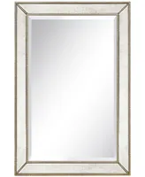 Empire Art Direct Solid Wood Frame Covered with Beveled Antique Mirror Panels