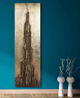 Empire Art Direct Stratified Metallic Handed Painted Rugged Wooden Wall Art, 72" x 22" x 2.8"