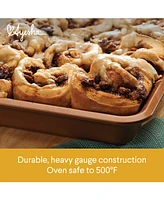 Ayesha Curry Bakeware Nonstick Cookie Pan, Loaf Pan, and Cake Pan Set, 7-Piece