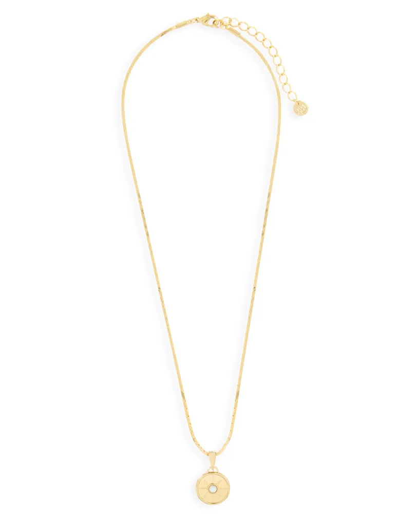 Rosa 14K Gold Plated Coin Pendant Necklace - Gold