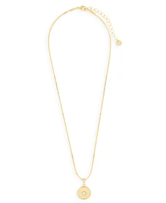 Rosa 14K Gold Plated Coin Pendant Necklace - Gold