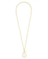 Layla 14K Gold Plated Toggle Necklace - Gold