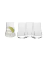 Mikasa Aline Highball Glasses Set of 4, 17 oz