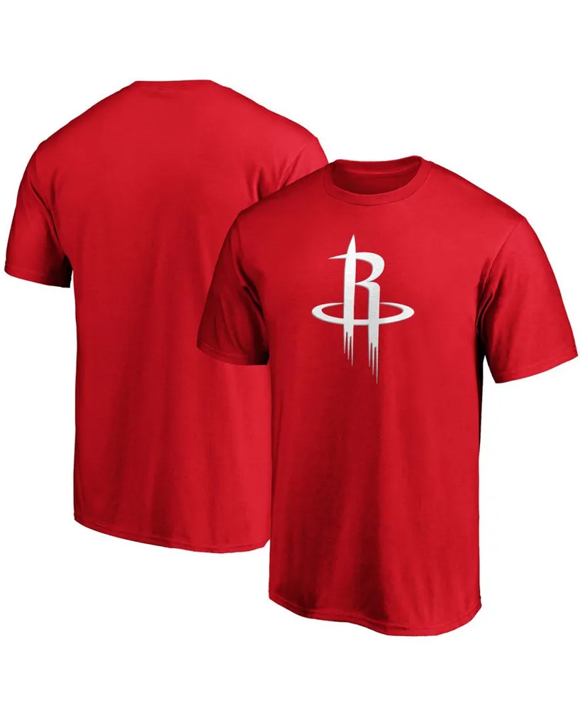 Men's Red Houston Rockets Primary Team Logo T-shirt