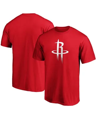 Men's Red Houston Rockets Primary Team Logo T-shirt