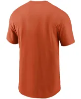 Men's Orange Chicago Bears Primary Logo T-shirt