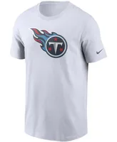 Men's White Tennessee Titans Primary Logo T-shirt