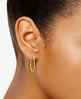 Giani Bernini Oval Twist Small Hoop Earrings, Created for Macy's