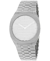 Gucci Men's Swiss 25H Stainless Steel Bracelet Watch 38mm