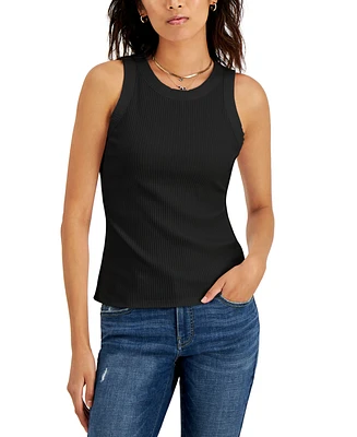 I.n.c. International Concepts Women's Ribbed Crewneck Tank, Created for Macy's