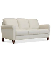 Closeout! Kared 84" Roll Arm Leather Sofa, Created for Macy's