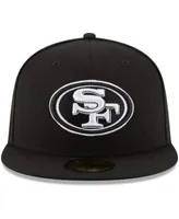 New Era Men's Black San Francisco 49ers B-Dub 59FIFTY Fitted Hat