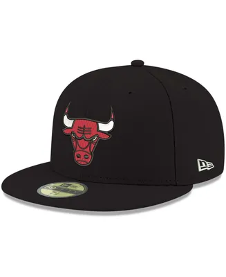 New Era Men's Black Chicago Bulls Official Team Color 59FIFTY Fitted Hat