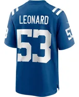 Nike Men's Darius Leonard Indianapolis Colts Game Player Jersey