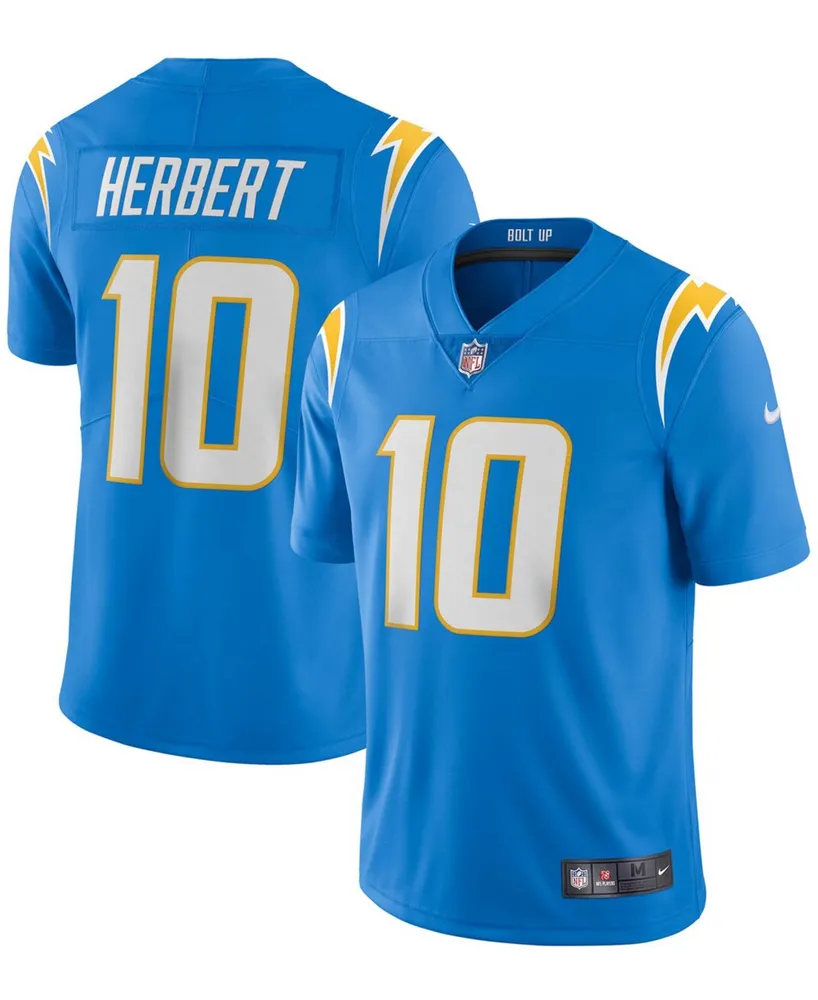 Men's Nike Justin Herbert Powder Blue Los Angeles Chargers Vapor F.U.S.E. Limited Jersey