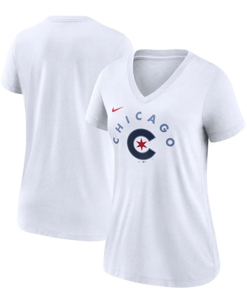 New Era Women's White Chicago Cubs Henley T-shirt - Macy's