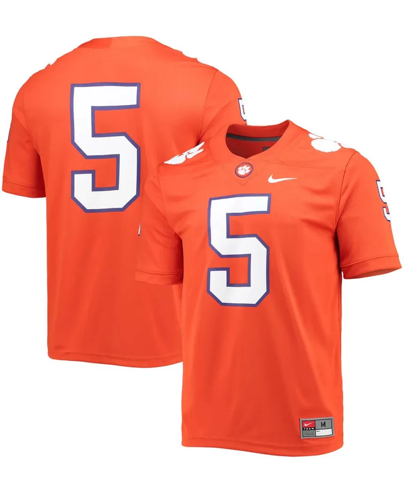 Nike Men's #5 Orange Clemson Tigers Game Jersey