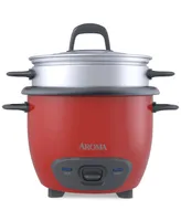 Aroma Arc-743-1NGR 6-Cup Rice Cooker, Red