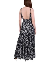 Women's Tiered Spaghetti Strap Maxi Dress