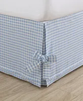 Laura Ashley Hedy Gingham Tailored Corner Ties Bedskirt