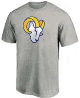 Men's Heathered Gray Los Angeles Rams Primary Logo T-shirt
