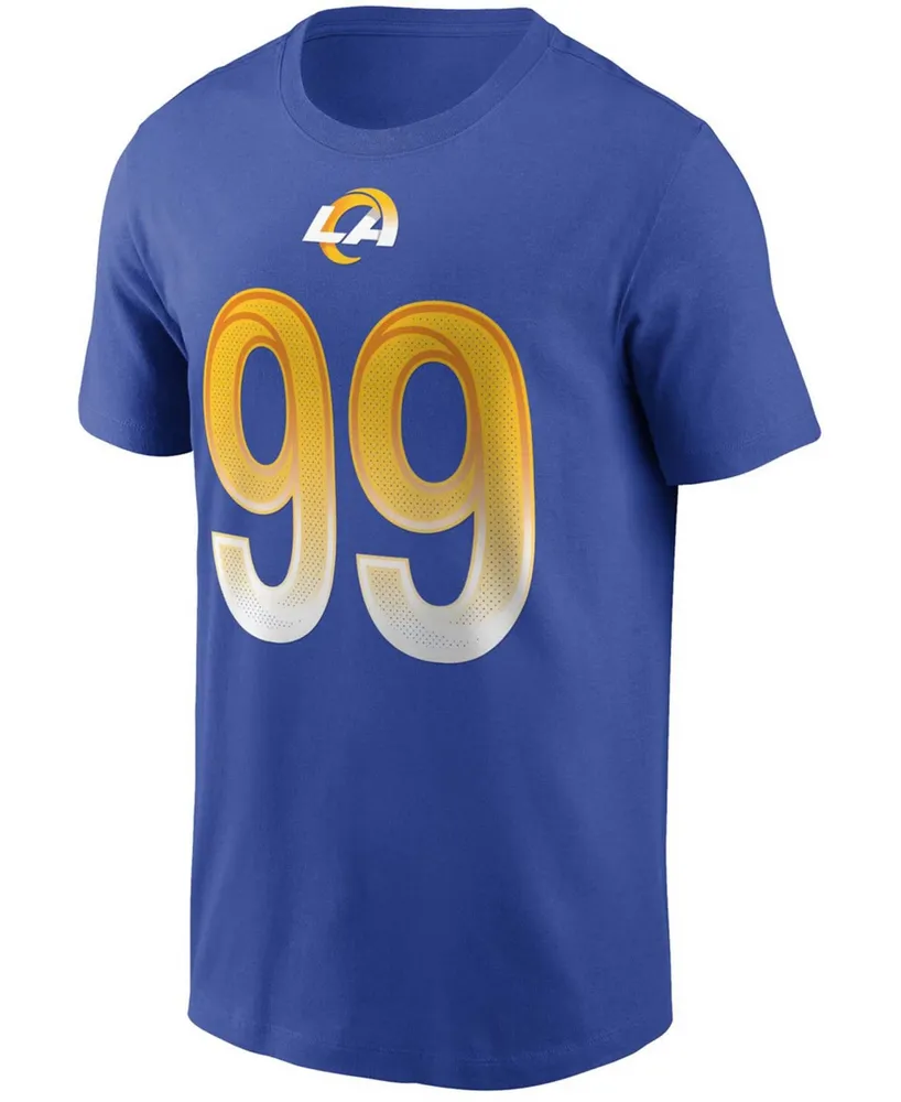 Men's Aaron Donald Royal Los Angeles Rams Name and Number T-shirt