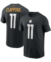 Men's Chase Claypool Black Pittsburgh Steelers Name and Number T-shirt