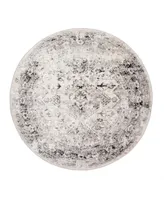 nuLoom Druzy CFDR05A 5' x 5' Round Area Rug - Silver