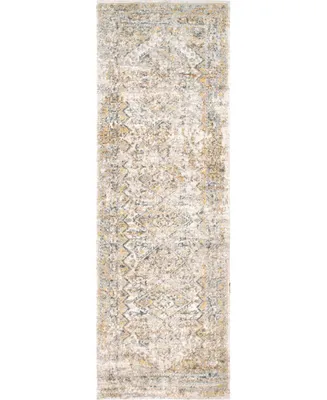 nuLoom Druzy CFDR05B 2'6" x 8' Runner Area Rug - Gold