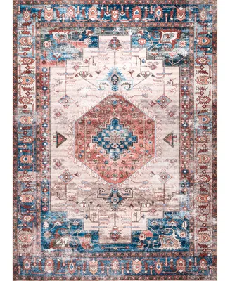 nuLoom Aurora HJAU19A Machine-Washable 4' x 6' Area Rug