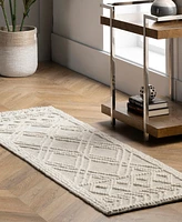 nuLoom Serena VESR01F 2' x 6' Runner Area Rug