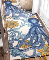 nuLoom Thomas Paul Printed TATP03A 2'8" x 12' Runner Area Rug