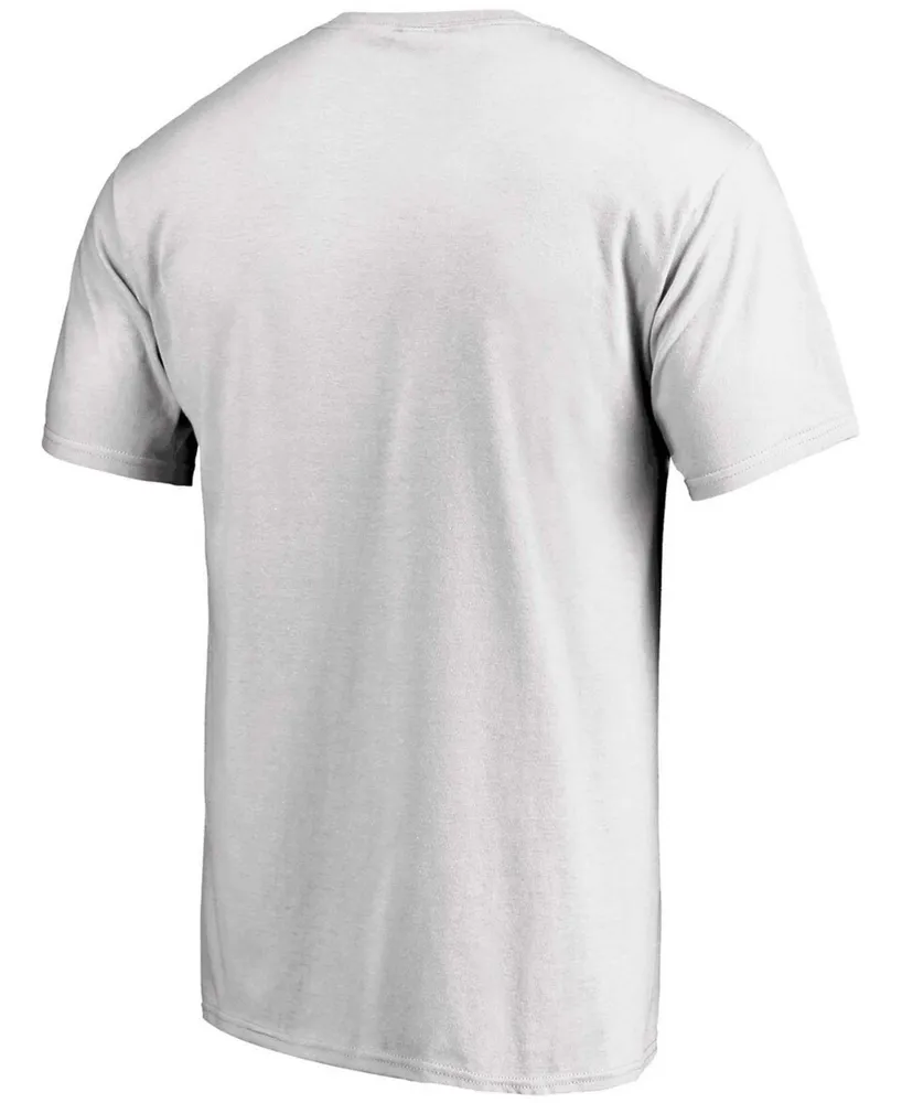 Men's White Los Angeles Dodgers Official Logo T-shirt