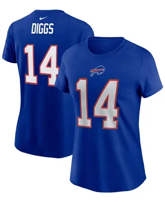 Women's Stefon Diggs Royal Buffalo Bills Name Number T-shirt