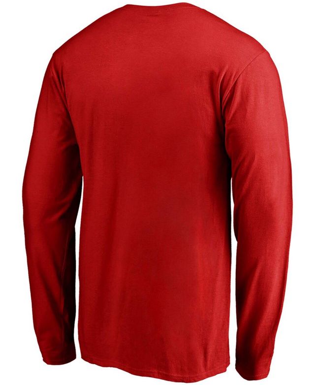 Men's Red Washington Capitals Team Victory Arch Long Sleeve T-shirt