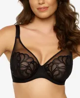 Paramour Women's Lotus Embroidered Unlined Underwire Bra