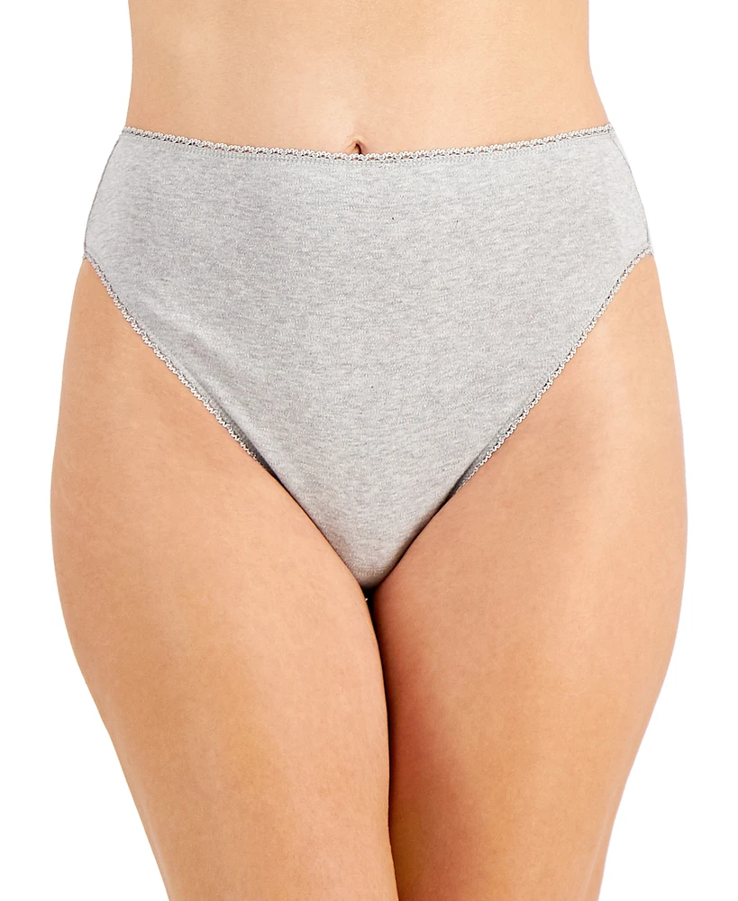 Charter Club Everyday Cotton High-Cut Brief Underwear, Created for Macy's