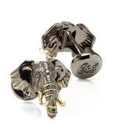 Ox & Bull Trading Co. Men's 14K Gold Elephant Cufflinks