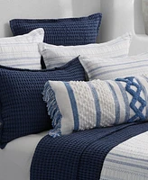 White Sand Pebble Beach Honeycomb Coverlet, King
