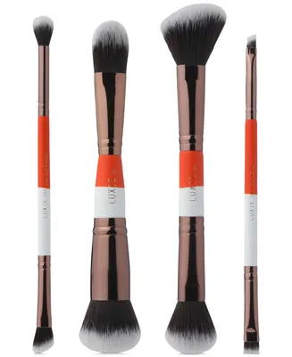 Luxie 4-Pc. Dual-Ended Travel Brush Set