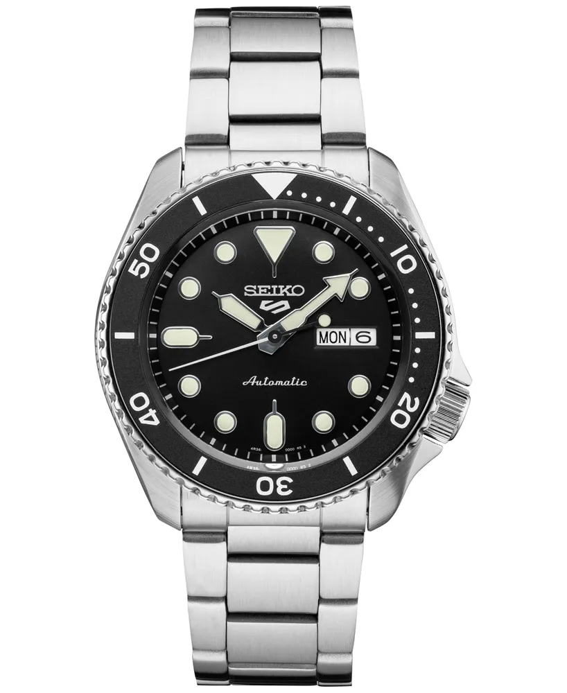 Seiko Men's Automatic 5 Sports Stainless Steel Bracelet Watch 43mm