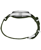 Seiko Men's Automatic 5 Sports Green Nylon Strap Watch 43mm
