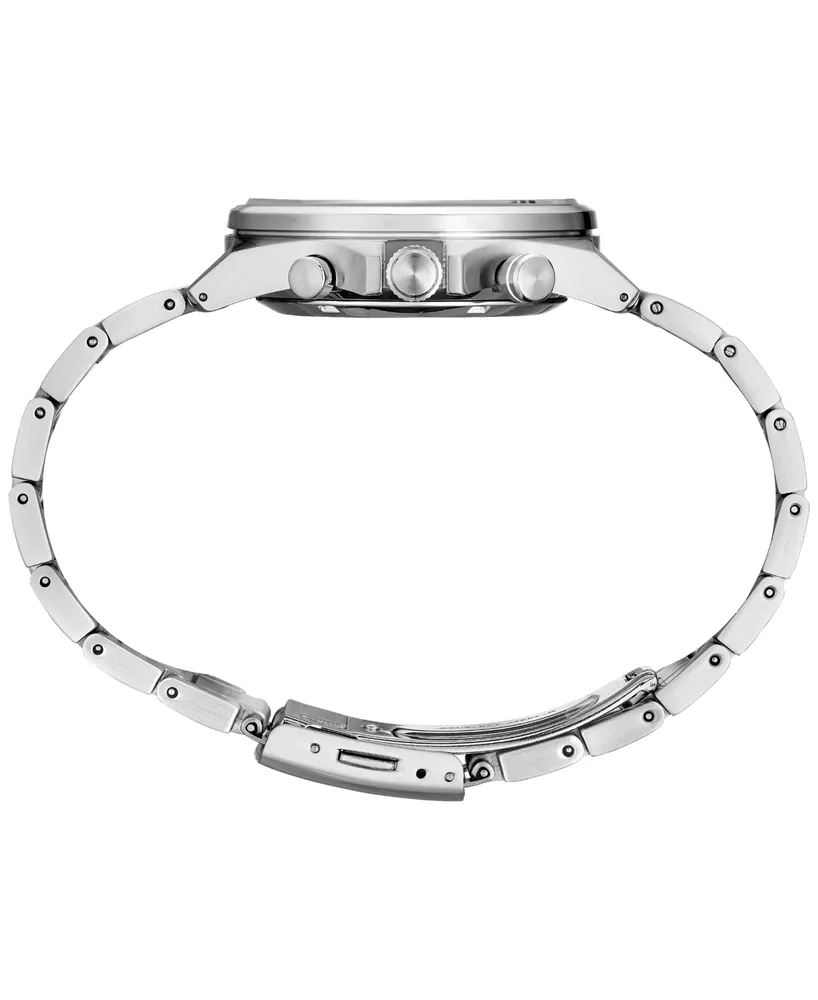 Seiko Men's Chronograph Essentials Stainless Steel Bracelet Watch 41mm
