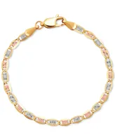 Children's Valentino Star Links Bracelet in 14k Gold - Tri