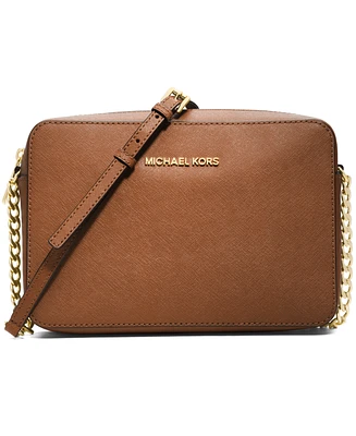 Michael Kors Large Leather Jet Set East West Crossbody