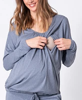 Seraphine Women's 2 Piece Maternity Nursing Loungewear Set
