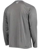 Men's Charcoal Oklahoma Sooners Pfg Terminal Tackle Omni-Shade Long Sleeve T-shirt