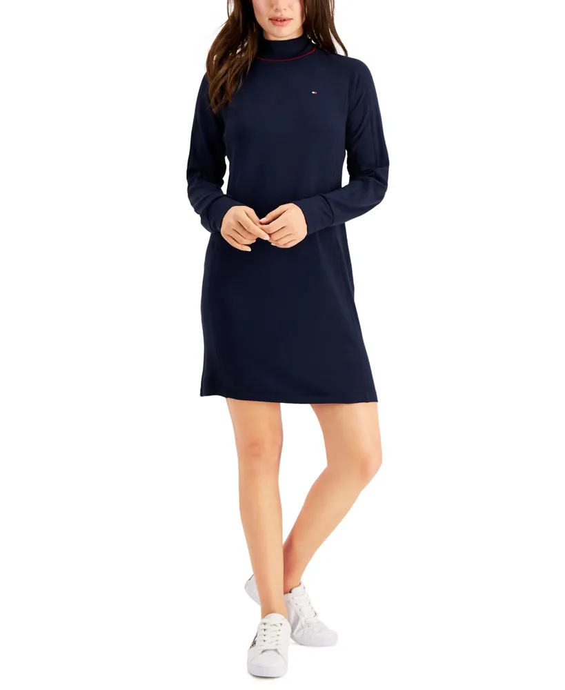 Tommy Hilfiger Women's Long Sleeve Mock Neck Dress